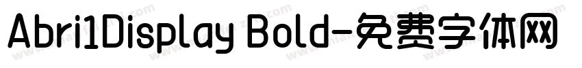Abri1Display Bold字体转换